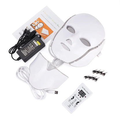 LED Light Photon Face and Neck Mask