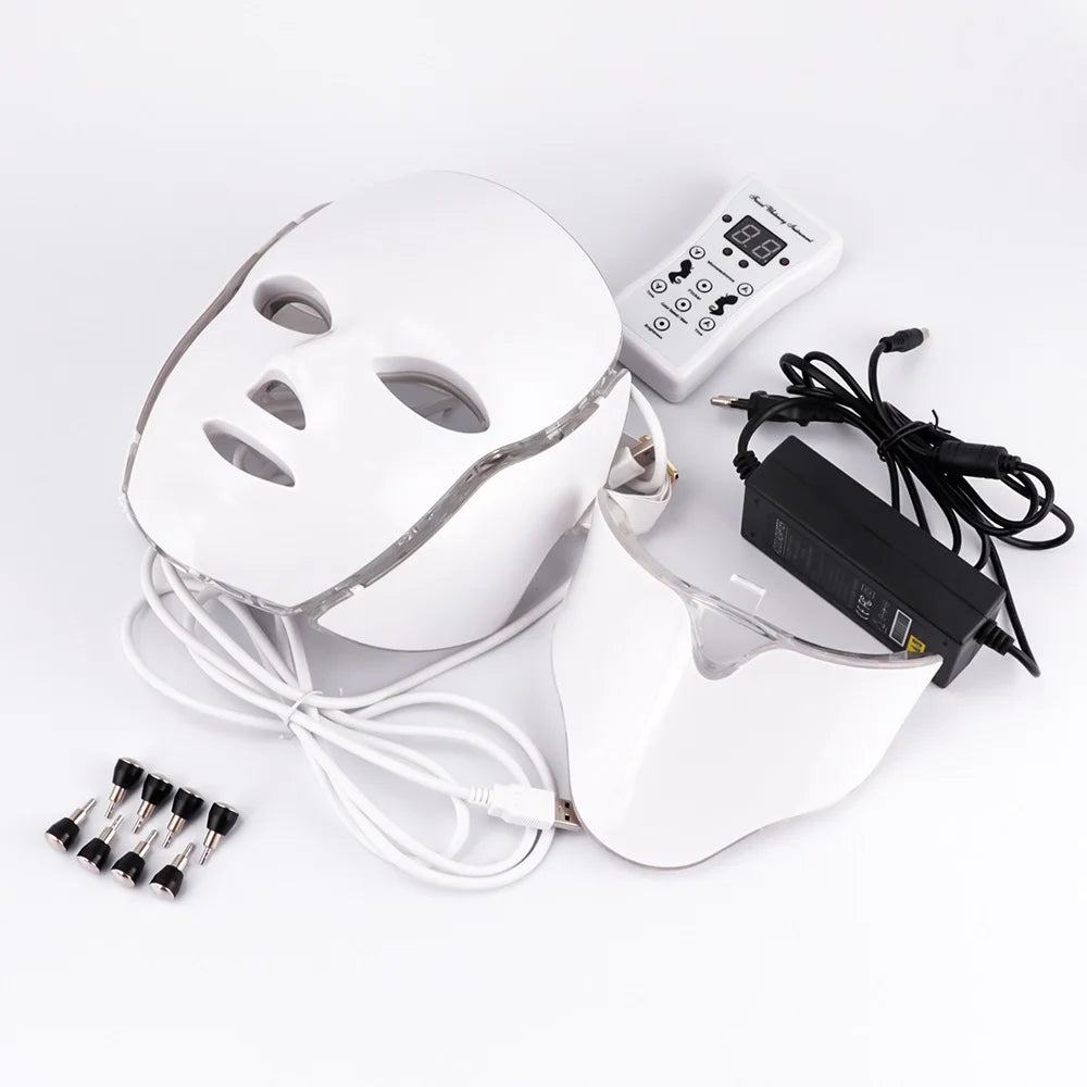 LED Light Photon Face and Neck Mask